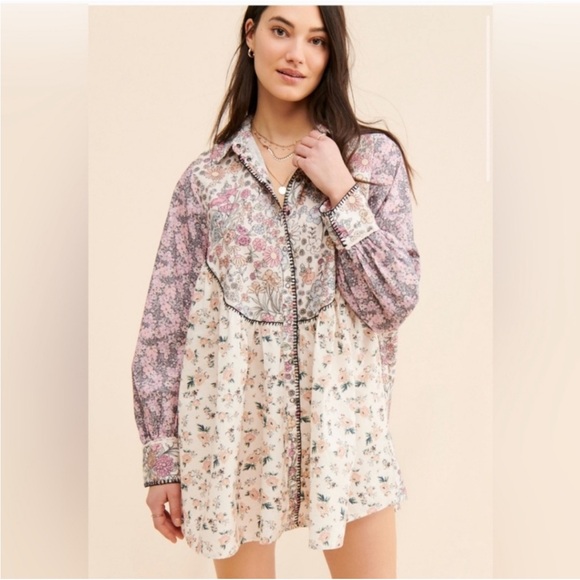 Free People Dresses & Skirts - Free people my time shirt dress excellent condition